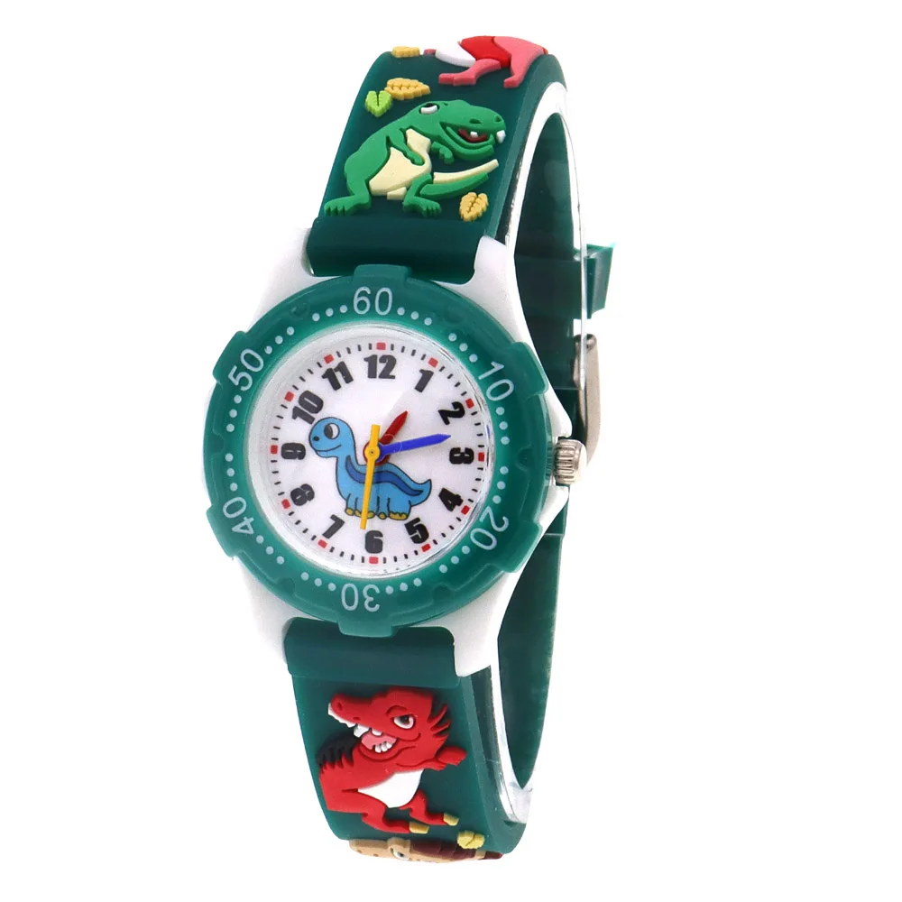 Montres de dessin animé enfants garçons filles montre enfants montres garçons montre numérique montre-bracelet à Quartz dinosaure bracelet en Silicone montre pour bébé