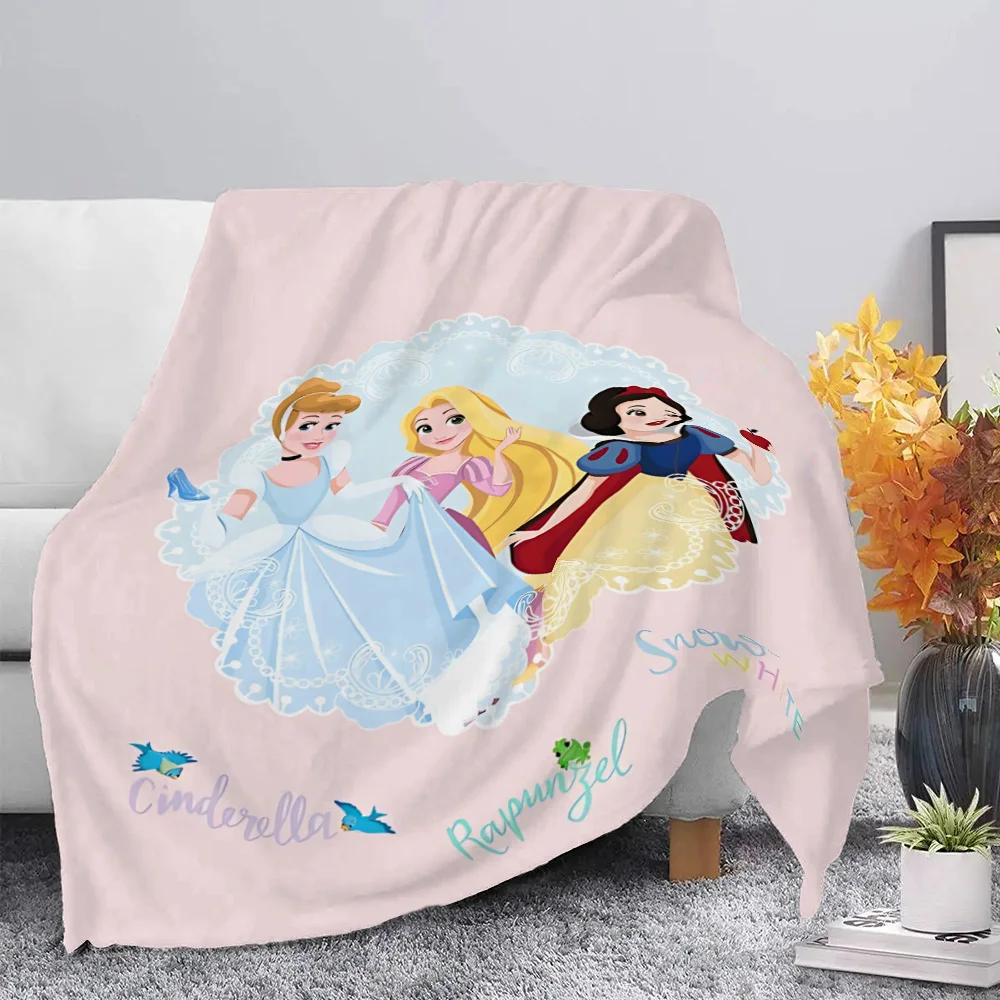 Disney Princess Printed Blanket Picnic Blankets Warm Blanket Soft and Comfortable Blanket Home Travel Birthday Gift 4