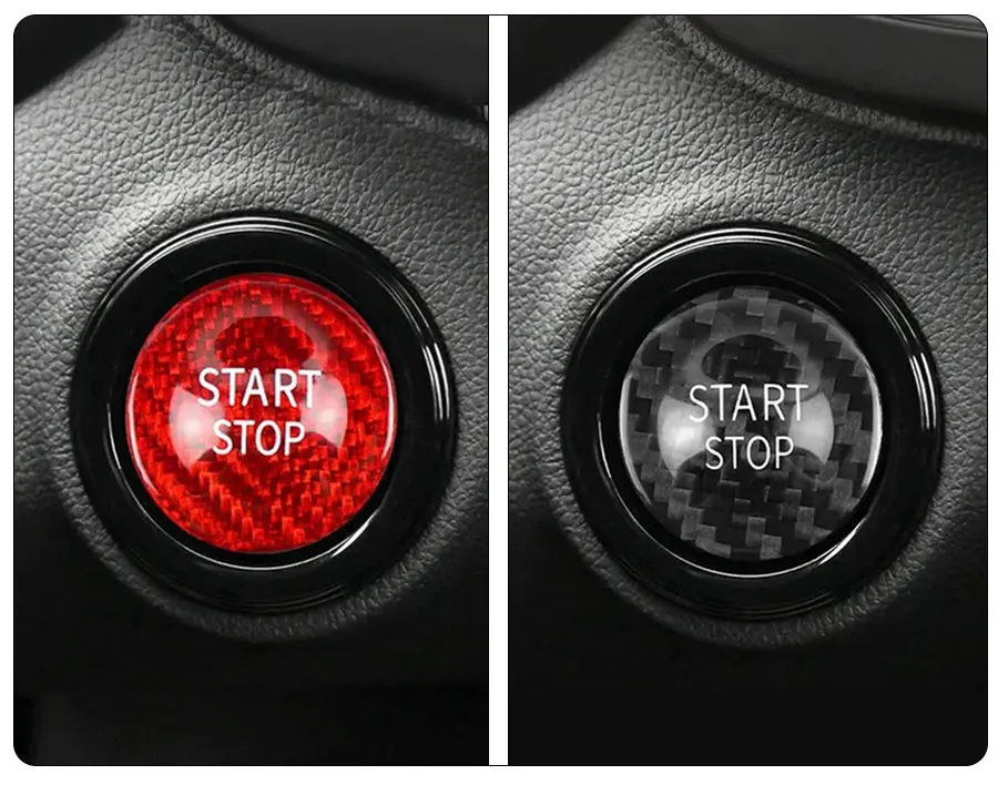Für Renault Megane 3 2 Clio 4 Auto Captur Motor Start-Stopp-Knopf Abdeckung Echte Kohlefaser Aufkleber Fluence Duster Captur Koleos – Detail 9