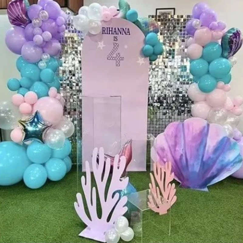 

Arch Wall Backdrop Cover Solid Color Doubleside Photography Background Wedding Birthday Party Decoration Photo Doubleside Props