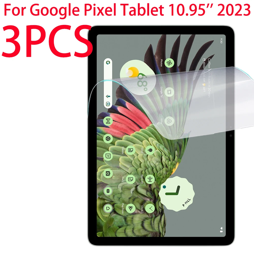 Google Pixel Tablet 용 PET 소프트 필름 화면 보호기 3 팩 Google Pixel 10.95 ``용 10.95 인치 202..