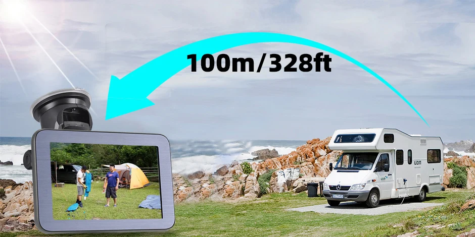 rear camera view on vehicle