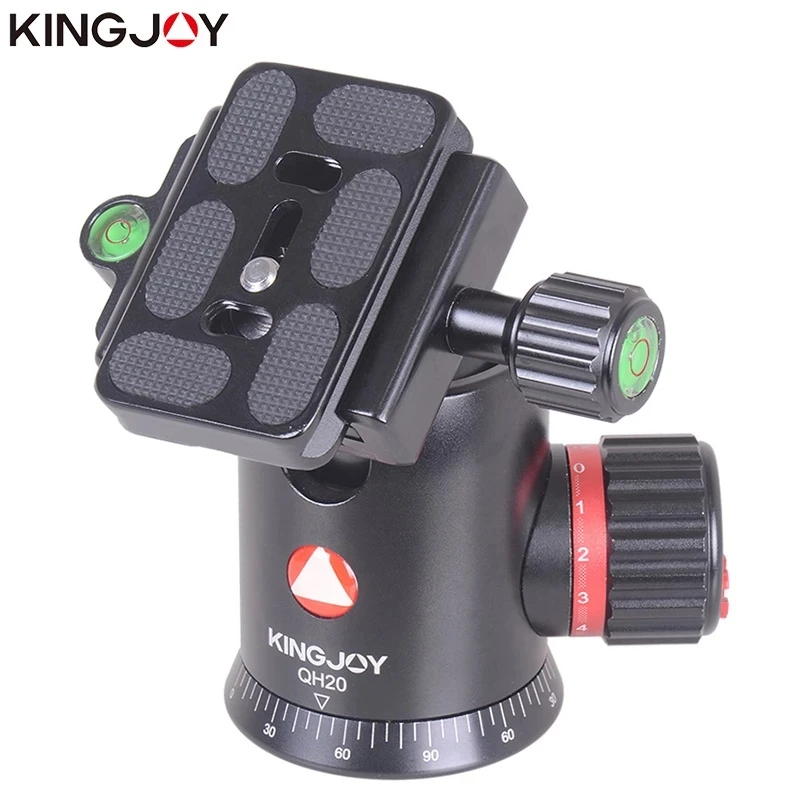 KINGJOY 탄소 섬유 전문 카메라 삼각대 스탠드, 모델 모빌 유연한 스태티브 SLR DSLR, K2208 + QH20
