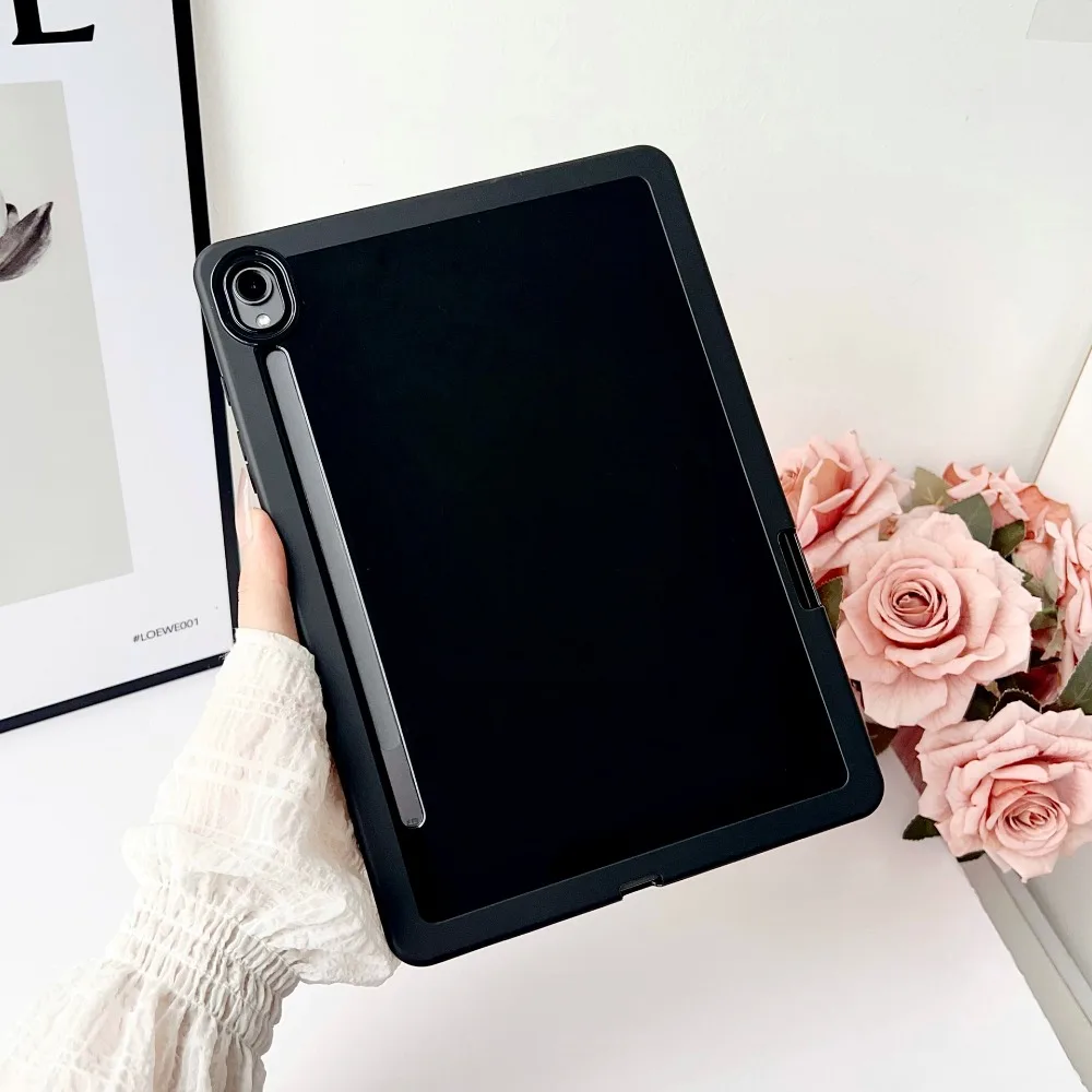 Candy Color Tablet Case with Pencil Holder - TPU Cover