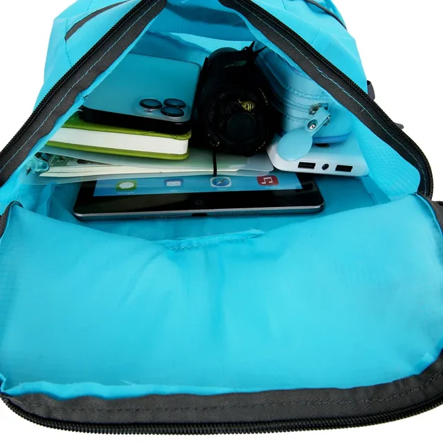 Mochila plegable impermeable para hombre y mujer, bolsa deportiva de gran capacidad, portátil, ideal para acampar, hacer senderismo, viajar, para exteriores