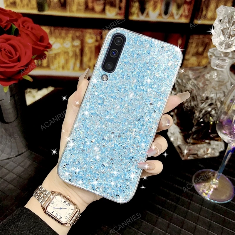 Glitter Silicone Phone Case For Samsung Galaxy Series Soft Cover_voghion.com