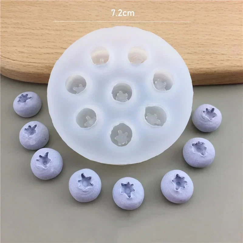 3D Blueberry Raspberry Fruit Silicone Mold for Baking and Cake Decorating