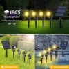 3000K/RGB Solar LED Light Outdoor Solar Spotlight Solar Garden Light Outdoor IP65 Waterproof Solar Power Light Wall Light 6