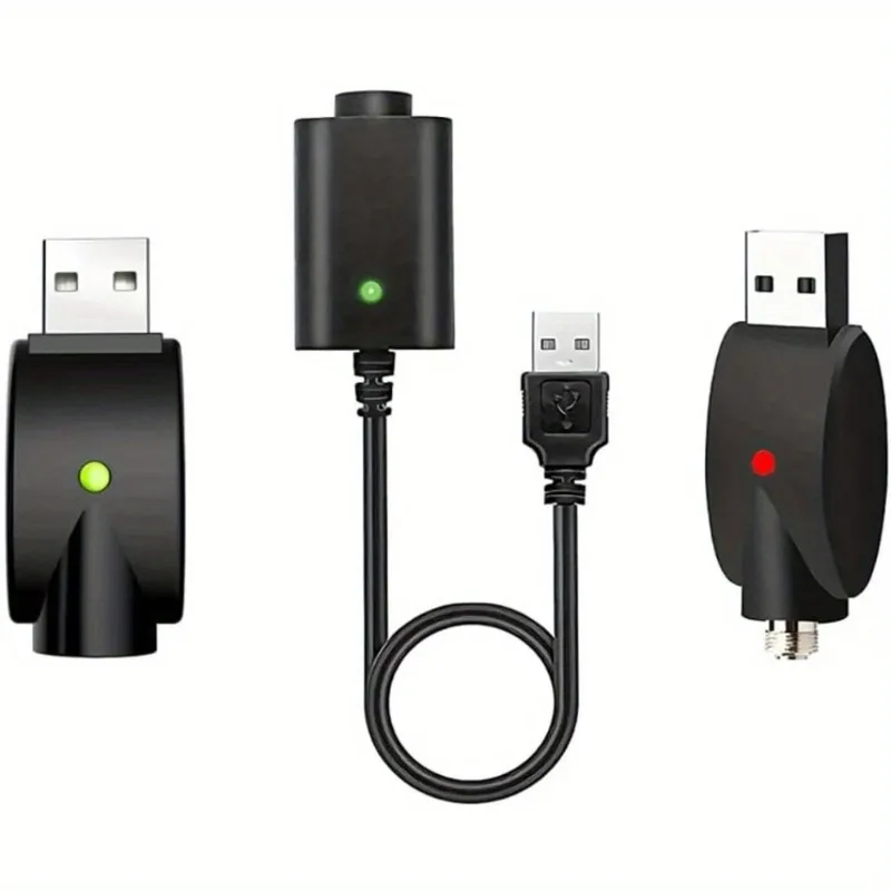 USB Cable Charger, USB Head LED Intelligent Protection, Suitable for Stylus, Soldering Iron Charging use 3PCS