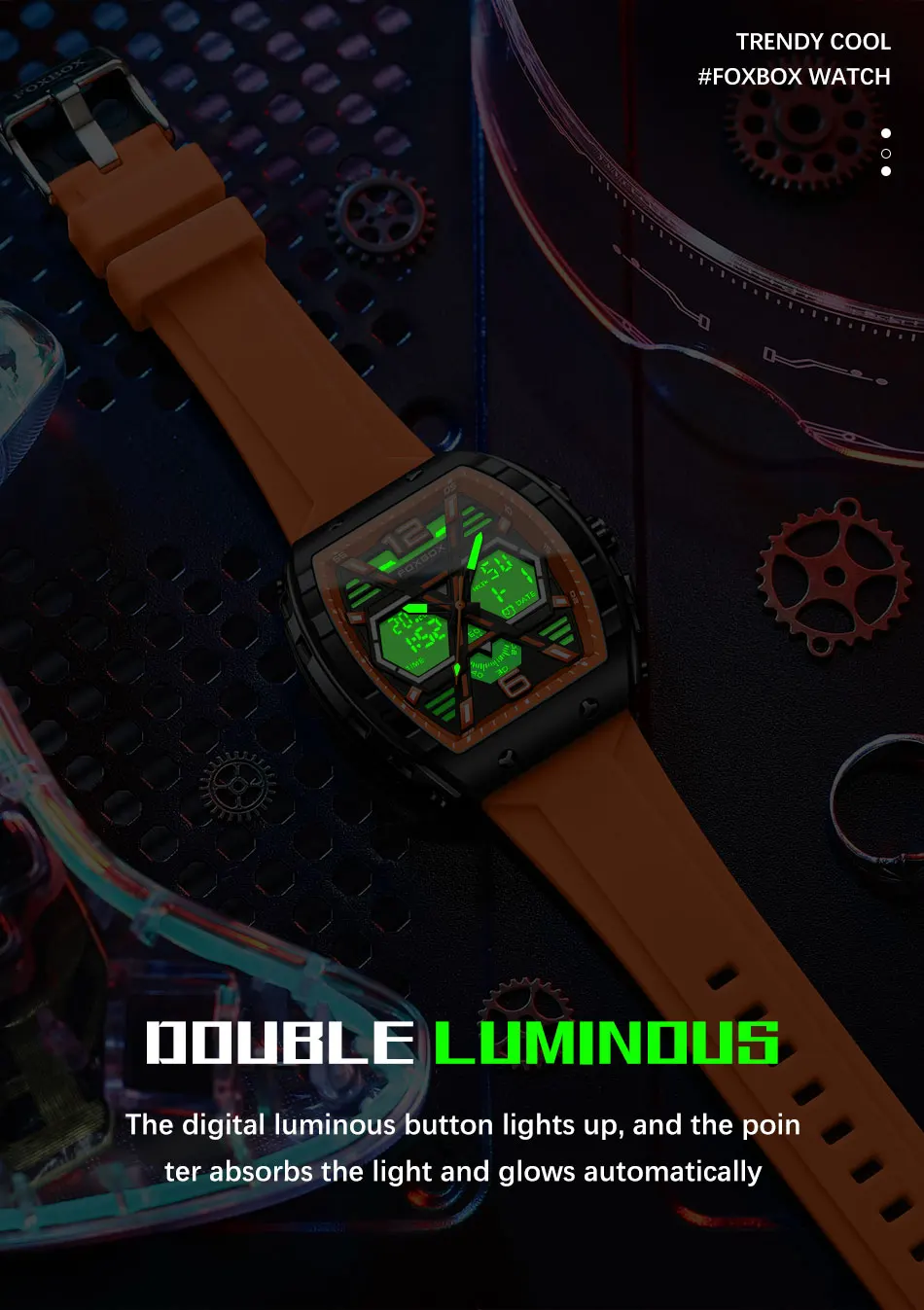 Luksuzne moške ročne ure z LCD zaslonom, svetleča športna moška ura, vodoodporna vojaška kremenčeva moška ura 2023_voghion.com