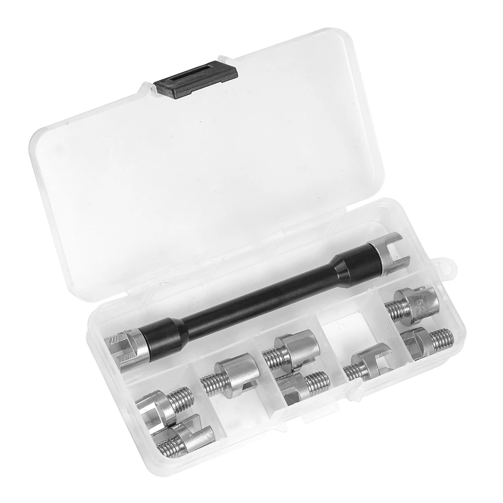 High Quality Steel Motorcycle Spoke Spanner Wrench Motorcycle Dirt Bike Wheel Rim Tool With Storage Box