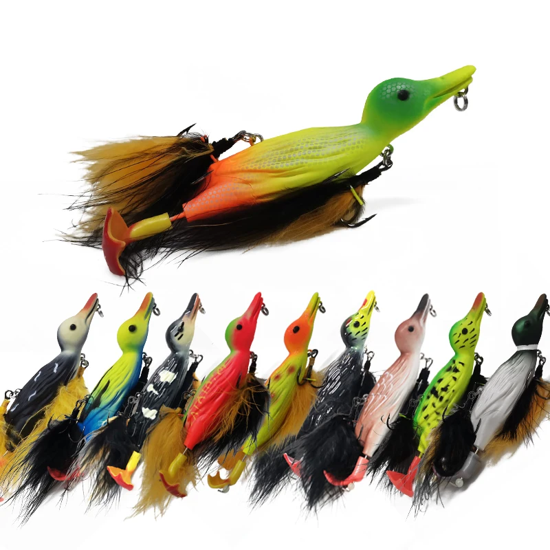 Lutac 105mm 25.7g Floating 3D Suicide Duck Fishing Lures for Bass