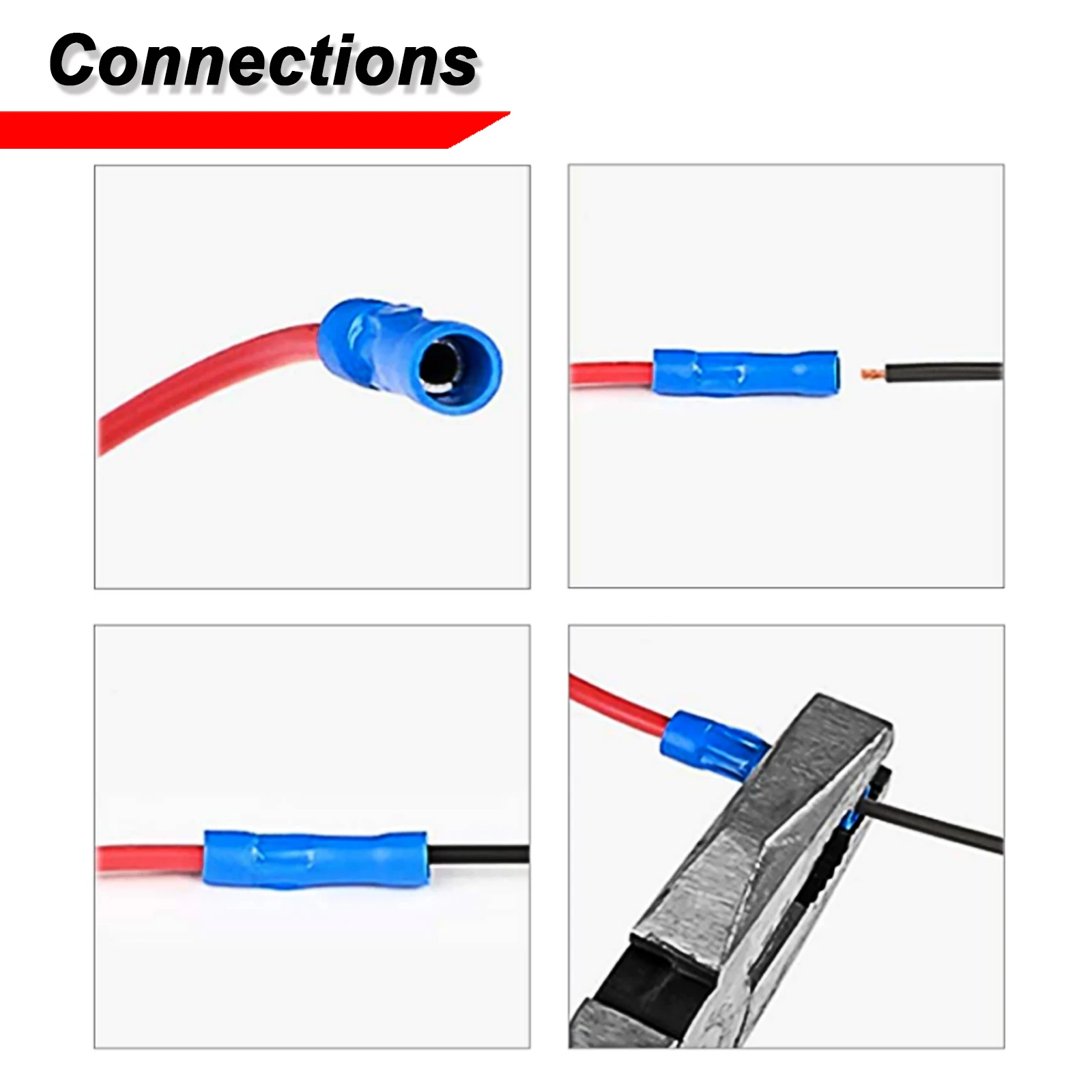 Fuse Holder 5 Pcs 12V 24V Car 16AWG Wire Fuse Holder Add-a-circuit Piggy Back TAP Adapter Kit with 10A Micro2 APT ATR Blade Fuse Holder Tool fuse holder