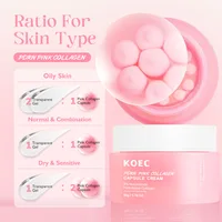 Face Moisturizer Lightweight Moisturizing Cream 5% Niacinamide for Uneven Skin Tone, Glow hydration Collagen Capsule Cream 3
