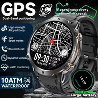 2025NEW For xiaomi Men Outdoor Military GPS smartwatch 1.73 AMOLED HD Screen Compass 1000MAH BT Call 5ATM Waterproof smart watch