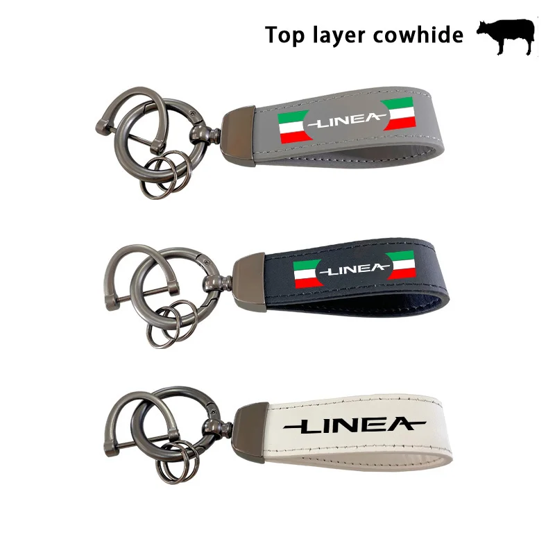 

Top leather supports custom keychains for Fiat LINEA Accessories