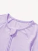 Bamboo Fiber Comfort Long Sleeve Bodysuit with Convertible Foot Cover Zipper Design, Baby Boy and Baby Girl Bodysuits 3