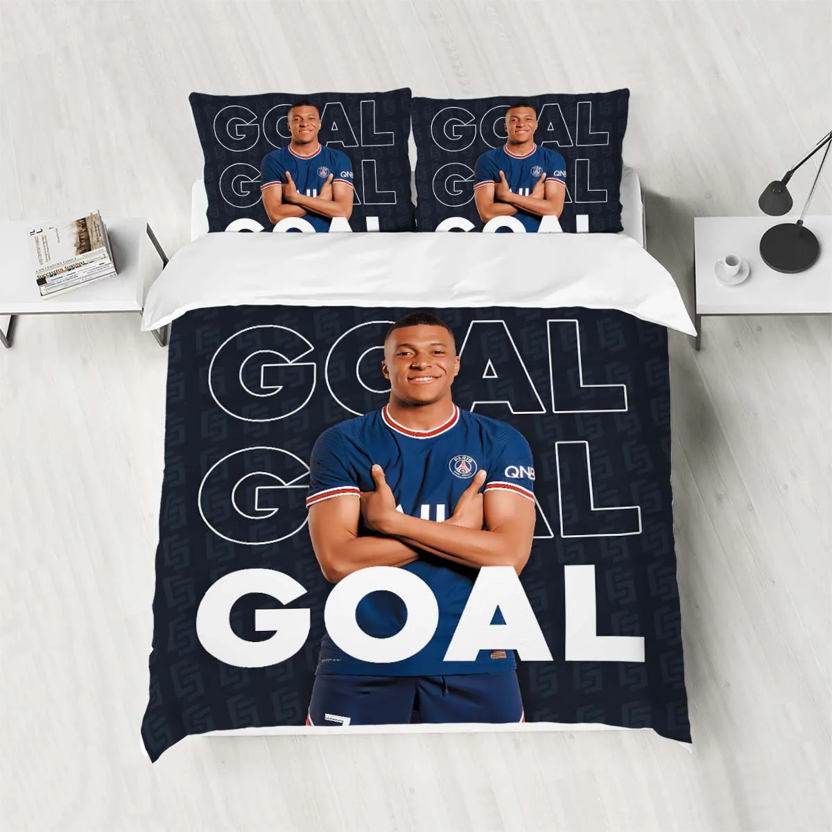 Housse de Couette Mbappe 200x200 2 Personnes – Image 3