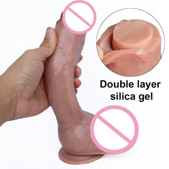 Skin Big Dildo with Strapon Dildos for Women Sex Toys Adults 18 Consolador Para Mujer Penis Realistic Dick Woman Erotic Sextoy 4