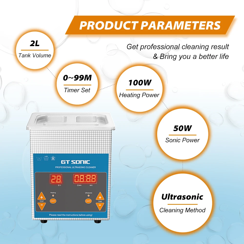 GTSONIC Ultrasonic Cleaner - 2L to 27L Digital Ultrasound Bath with Big Sale Price Description Image.This Product Can Be Found With The Tag Names Digital ultrasonic cleaner 6l, Ultrasonic cleaning machine 3l, Ultrasonic cleaning machine 6l
