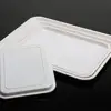 Rectangular Shape Serving Tray Stackable Tea Tray Wear-resistant Non-slip Food Serving Trays White Plastic Tray For Kitchen 5