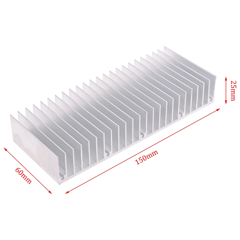 Aluminum Heatsink 150x60x25mm for LED Electronic