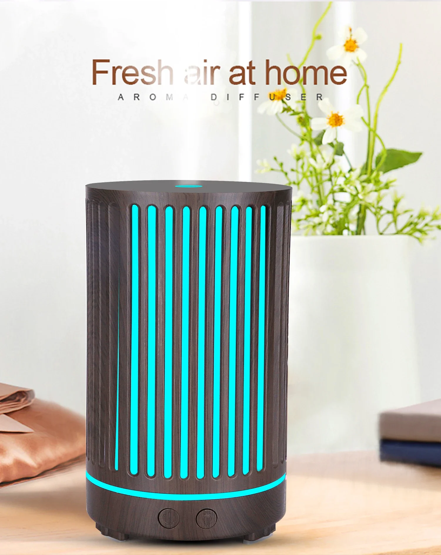 Smart Tuya Aroma Diffuser 400ml App Controlled Air Humidifier_voghion.com