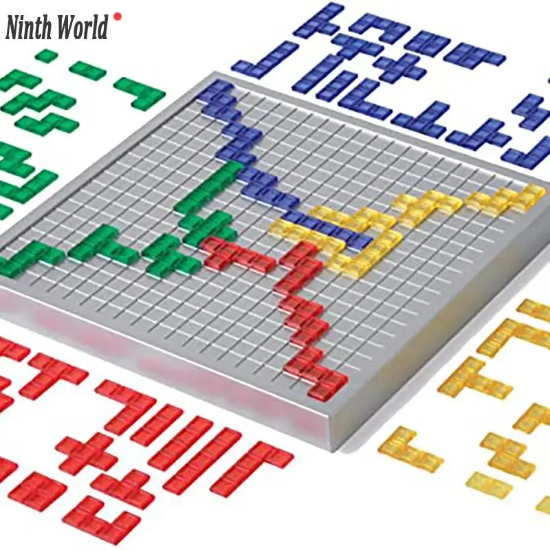 Version hexagonale Jeu de société Blokus Jouets éducatifs Carrés Jeu Facile  à jouer Pour les enfants Jeu de série de boîtes russes