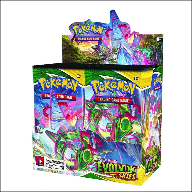 ポケットモンスター　evolving skies 未開封 Pokemon Sword and Shield Evolving Skies Booster Cards Display Box