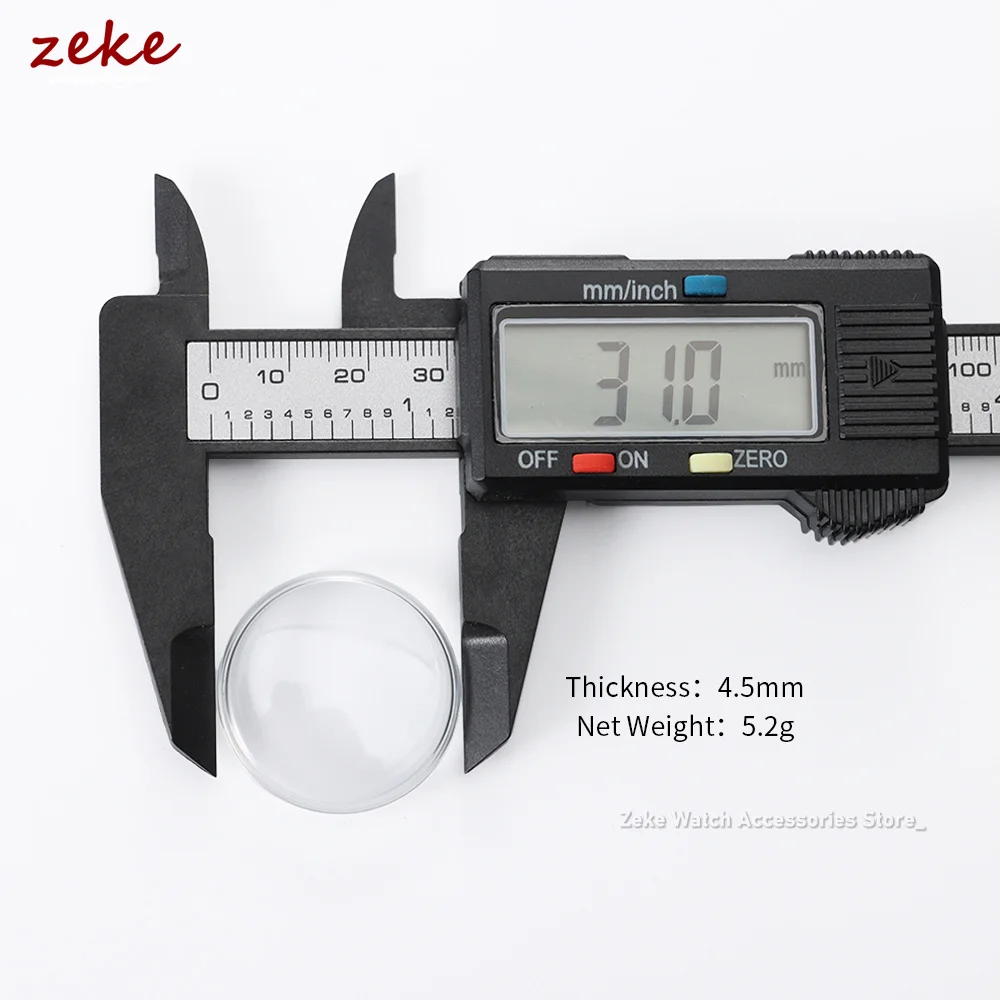 Premium Coated Watch Glass - High-Quality Transparent Surface Mirror, 26mm-32.5mm