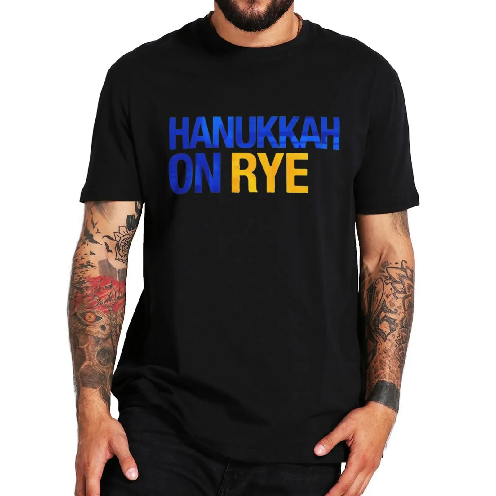 

Hanukkah On Rye T Shirt 2022 Film Drama Fans Gift Tee Tops Casual 100% Cotton Unisex Oversized T-shirts EU Size
