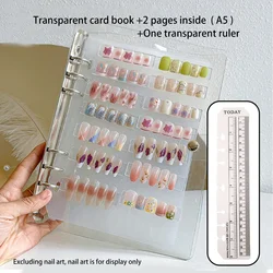 Dustproof Transparent Nail Art Display and Storage Book (A5)