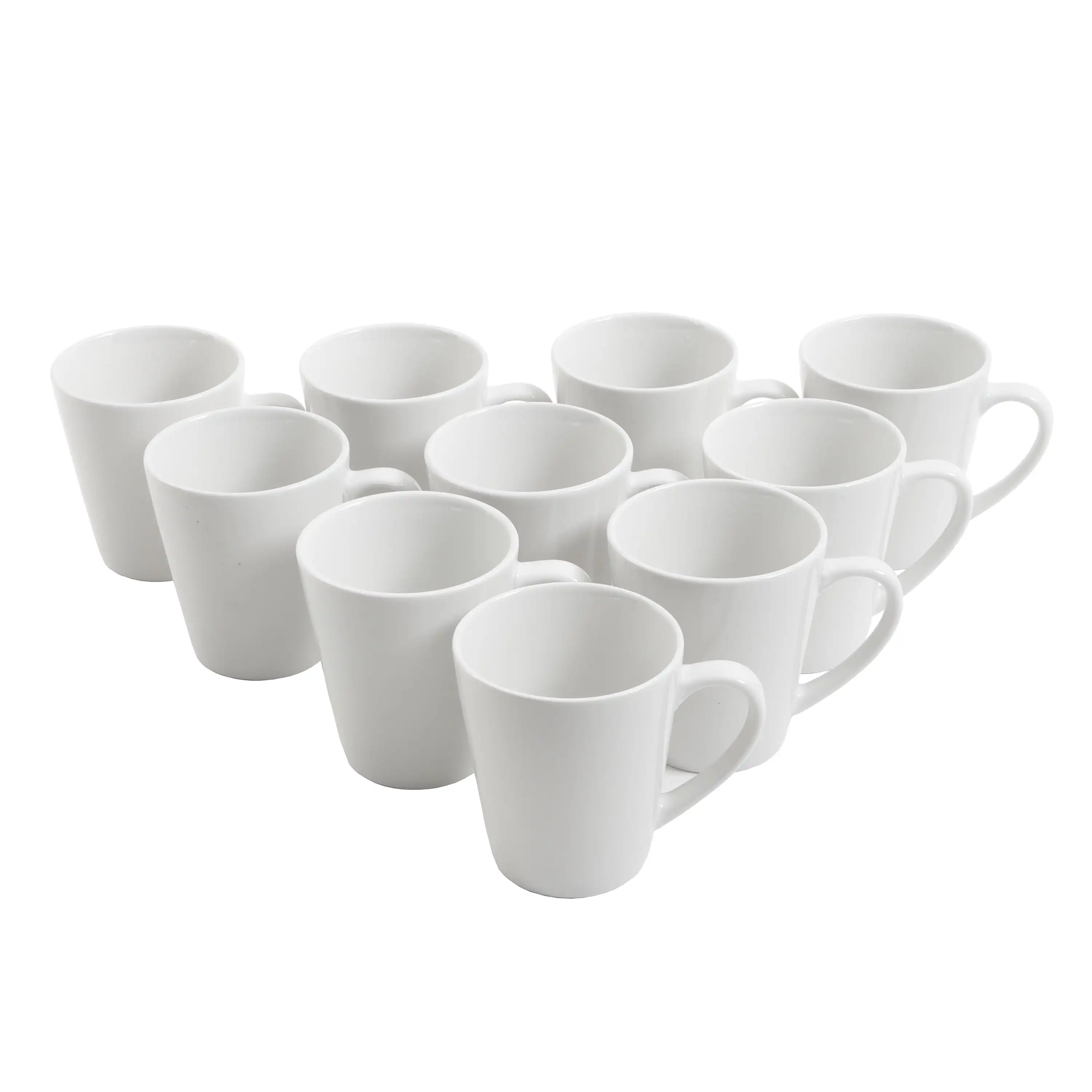 

Everyday Round White 12oz Mug, Set of 10