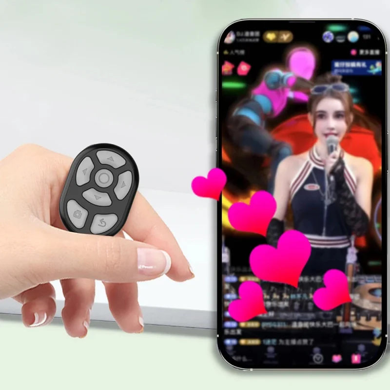 Bluetooth Ring Remote Control for Selfie Video and Page Turning