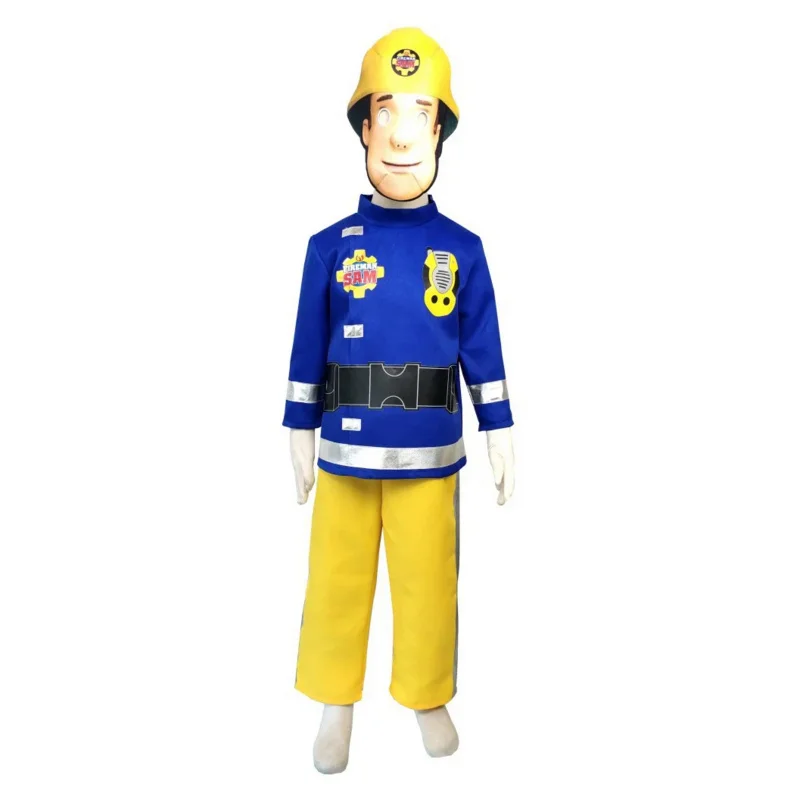 The Fireman Sam Costume Da Bambino Fantasia 4-10 Anni Festa Di Carnevale Costumi Cosplay Di Halloween