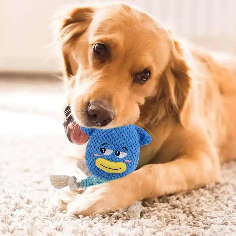 

Octopus Dog Toy Rope Toy Fun And Interactive Pet Plush Toy Animal Stuffed Dog Wrinkle Pet Squeak Toy Bite ResistantPet Supplies