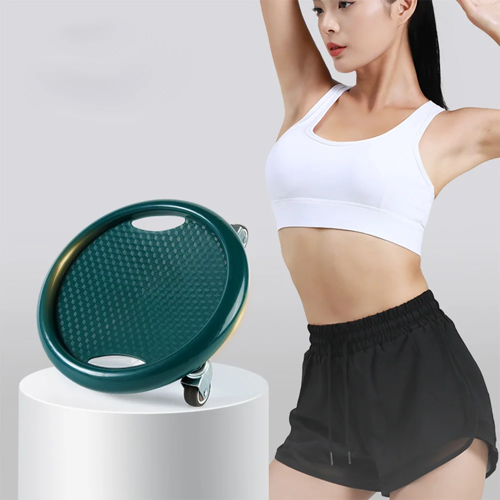 4-Wheel Abdominal Wheel Roller Lightweight Mute Pulley Plate Waist Exerciser Disc for Core Workout and Abdominal Strengthening