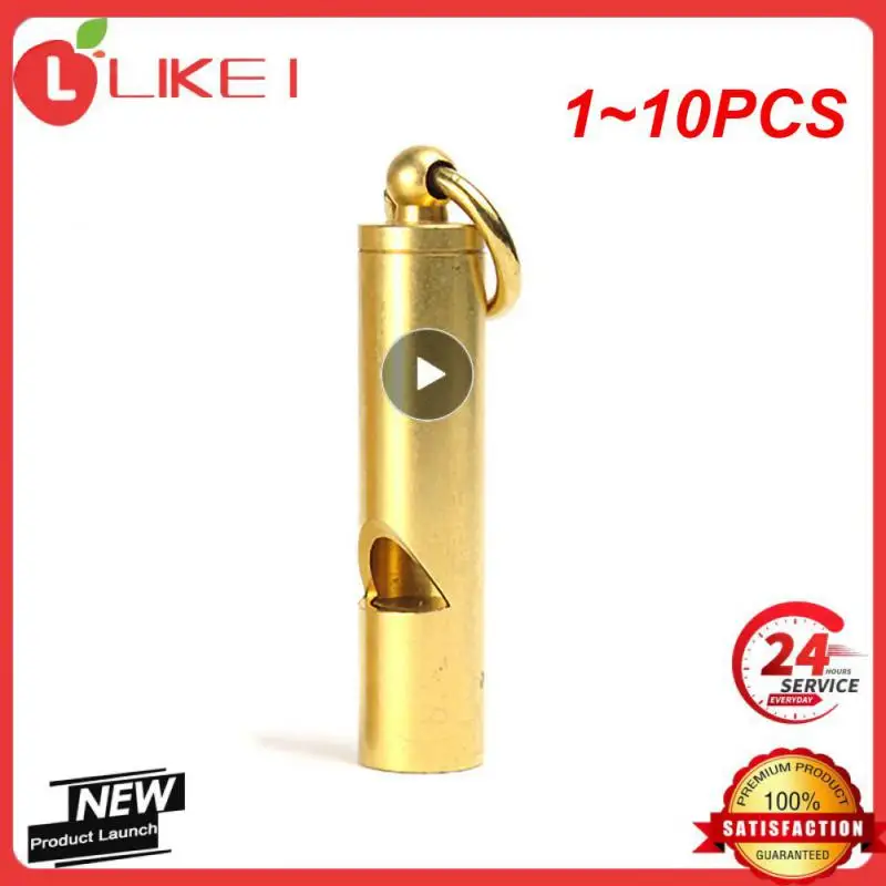 

1~10PCS Vintage Brass Whistle Outdoor Survival Equipment Army Training Pets Dogs Retro Referee Outdoor Safety Hiking Camping EDC