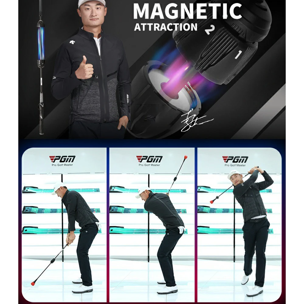 Description Picture 3 of itemPGM Golf Sound Swing Club,Correct Posture Swing Trainer Practice Sticks,Warm-up Training Supplies Adjustable Golf Swing Club