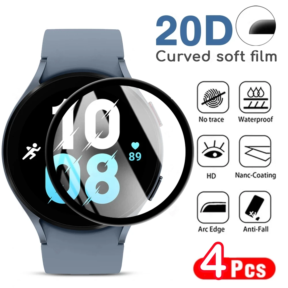 3d Curved Screen Protector For Samsung Galaxy Watch 4 5 5pro 40mm 44mm Smartwatch Protective