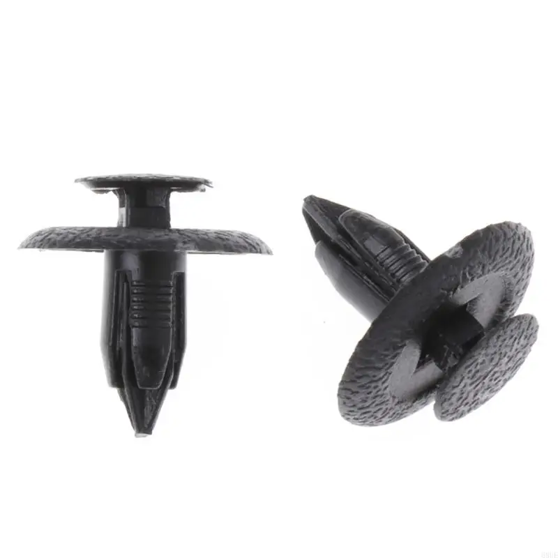 68UE 50 Pcs Black Car Door for Fender Trunk Fastener Panel Clips Rivet 6mm Hole For M