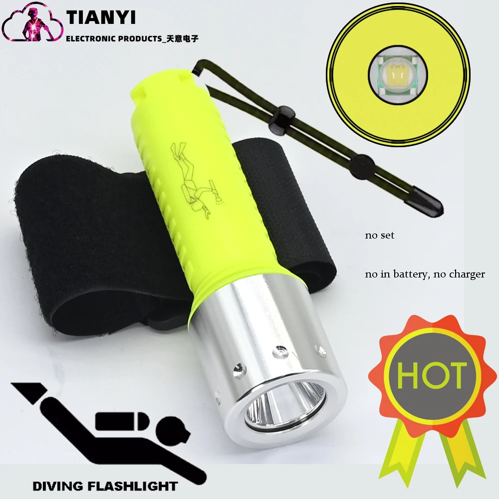 Diving Flashlight 1100 Lumen Waterproof Underwater Torch For Scuba_voghion.com