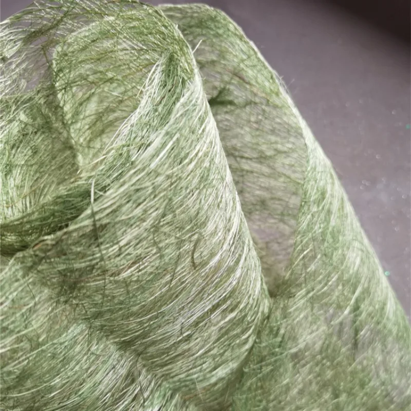 European and American Environmentally Friendly Future Green Rattan Mesh Designer Silhouette Hollow Mesh Fabric Shape Hard