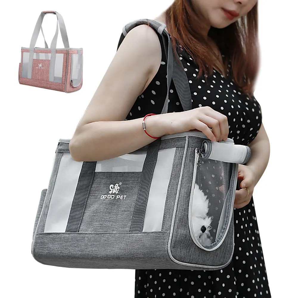 PortableDogCarrierBagBreathableMeshPetPuppyTravelBagBackpack