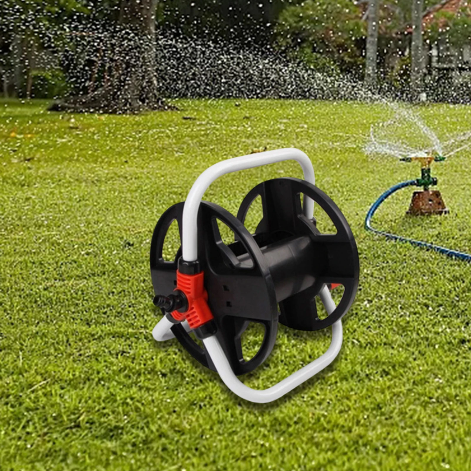 Water Hose Reel Floor Standing Water Pipe Roll Pipe Storage Rack Winding  Tool for Outdoor Garden Car Wash Irrigation System - AliExpress