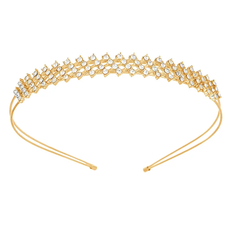 Sposa Corona Festa Di Nozze Moda Principessa Corona Nuziale Fascia Per Capelli Lega Corona Di Cristallo Copricapo Accessori Per Feste