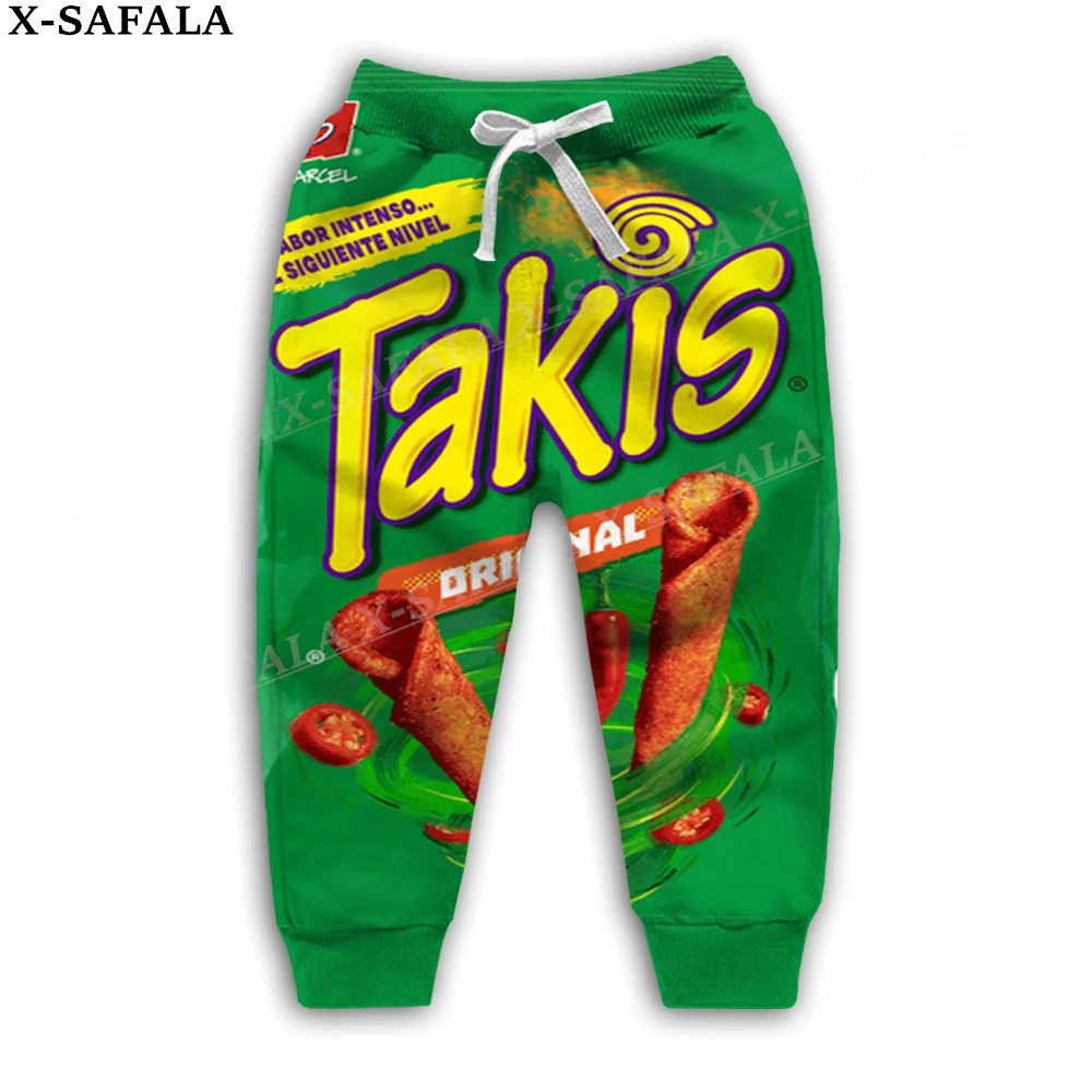 Novità Fiches Divertenti Takis Food Pantaloni Con Stampa 3D Pantaloni Sportivi Per Bambini Pantaloni Lunghi Con Coulisse Pantaloni Sportivi Primavera 