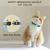 New Airtag Pet Collar Adjustable Nylon Puppy Cat Collar With Bell Anti-lost Pet Necklace With Apple Airtag Holder Pet Supplies 4