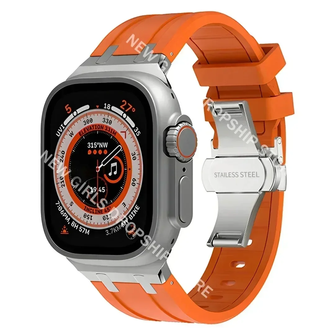 Premium Silicone Sports Band with Butterfly Clasp