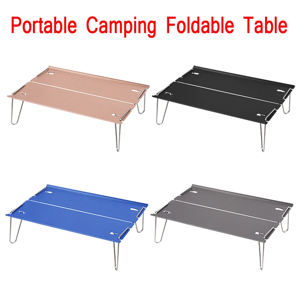 

2022 Aluminum Alloy Camping Portable Folding Table Lightweight Picnic Outdoor Furniture BBQ Picnic Tables Travel Tourist Table